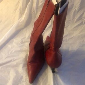 Charles David mid calf heeled boot